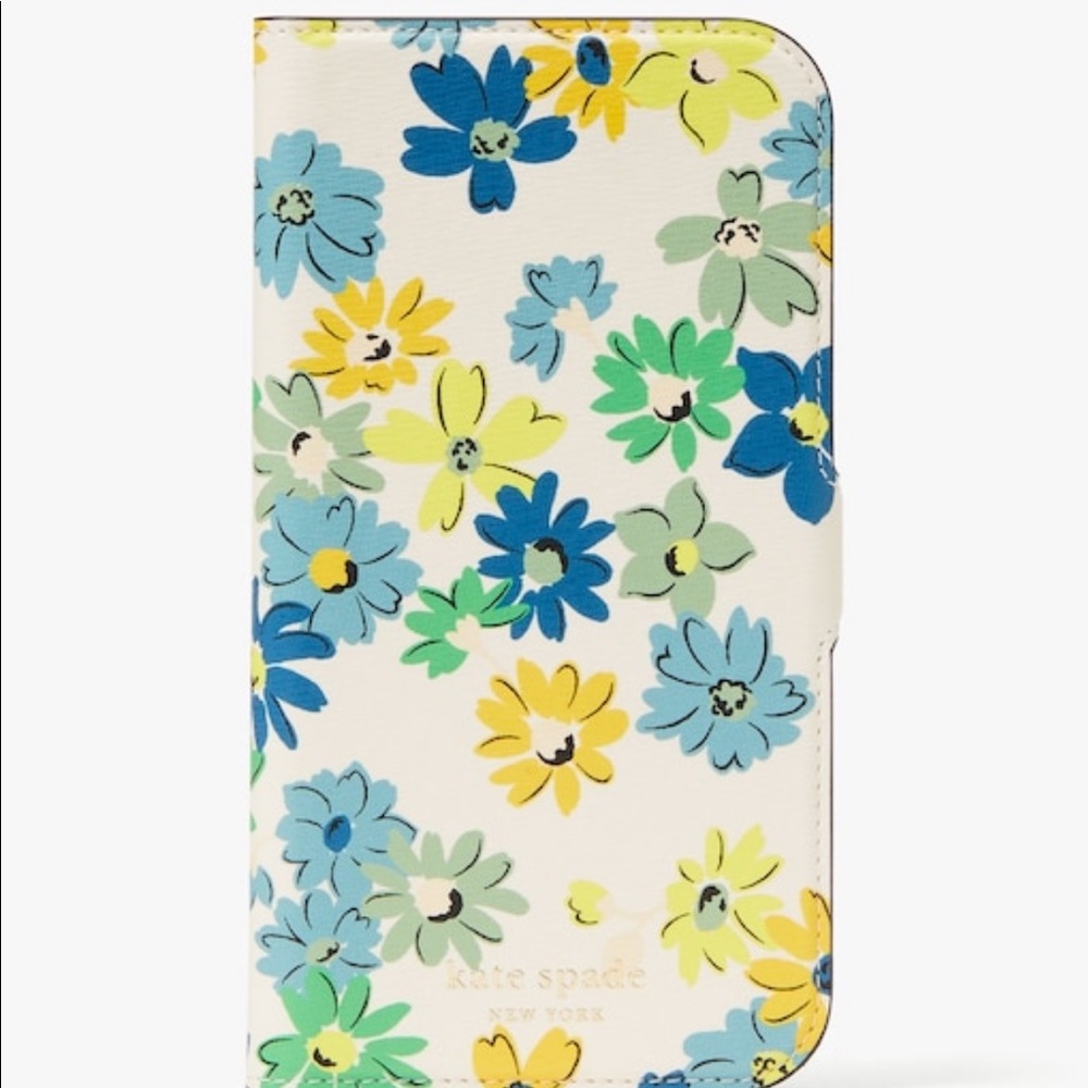 NWT Kate Spade Spencer Folio iPhone 13 Pro case in Floral Medley